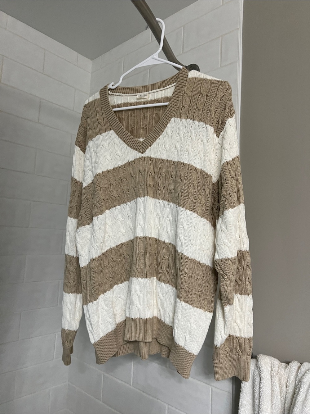 john galt knit striped sweater